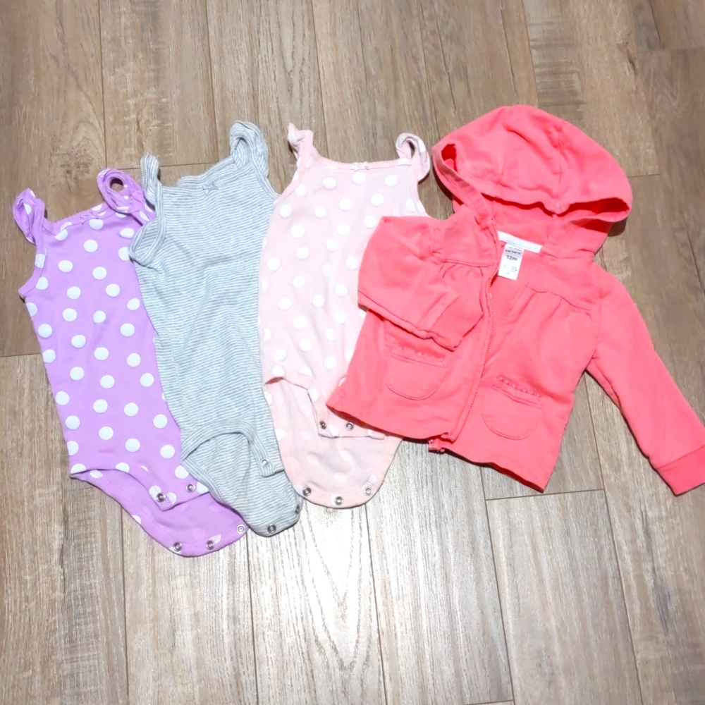 Fall layering styles! Carter's Bodysuits and Hoodie